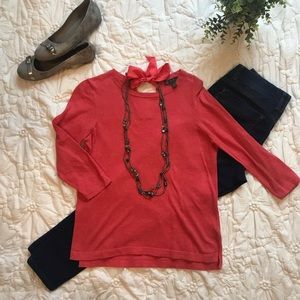 The Limited Outback Red Tie-back Sweater